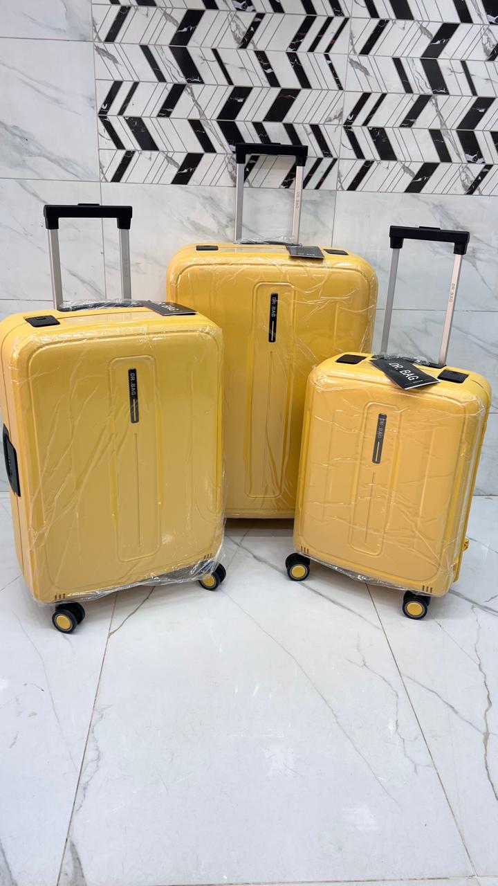 Imported Dr. Bag premium luggage bag with TSA locks without zip set of 3