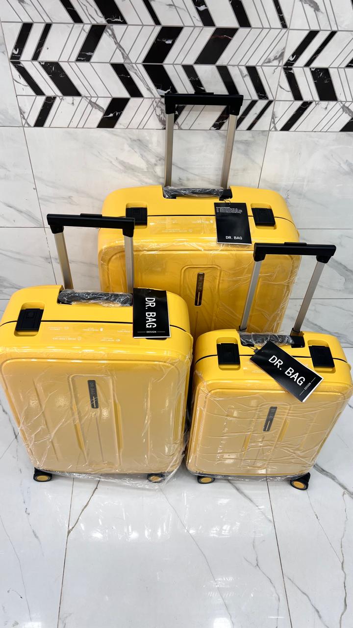 Imported Dr. Bag premium luggage bag with TSA locks without zip set of 3